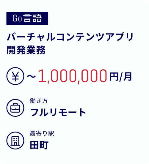 バーチャルコンテンツアプリ開発業務
