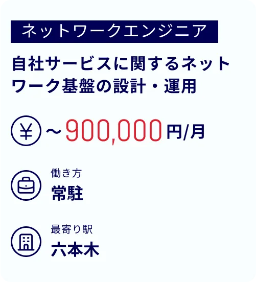 自社サービスに関するネットワーク基盤の設計・運用